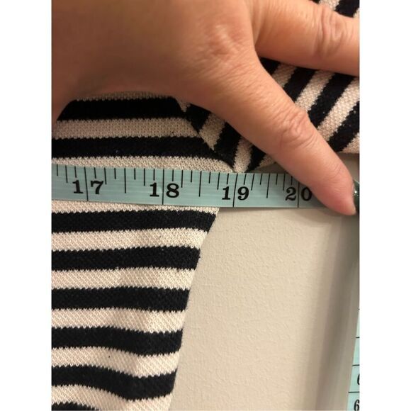 Topshop Rolled sleeves Striped Dress 8 - Picture 7 of 9